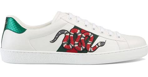 gucci ace sneakers snake|gucci ace embroidered sneaker.